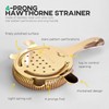 Homestia Hawthorne Strainer with Star Pattern Stainless Steel 4 Prongs