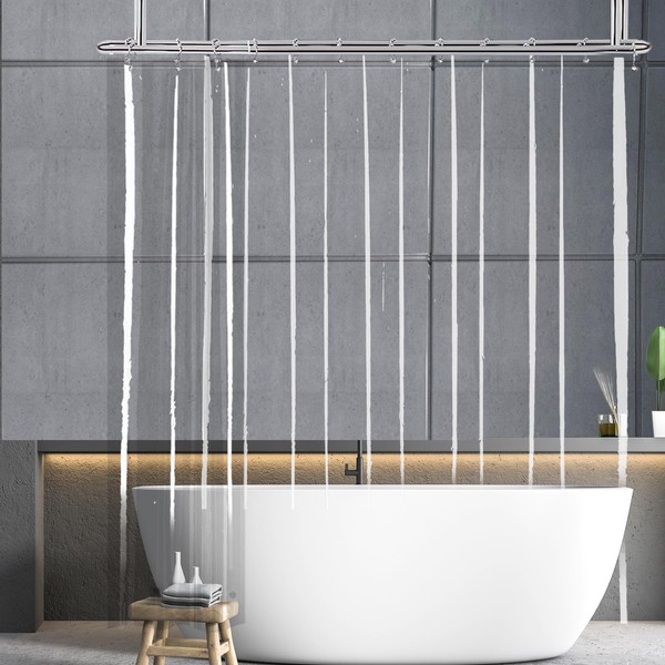 YISURE Extra Wide and Long Shower Curtain Liner 96x84'', Waterproof