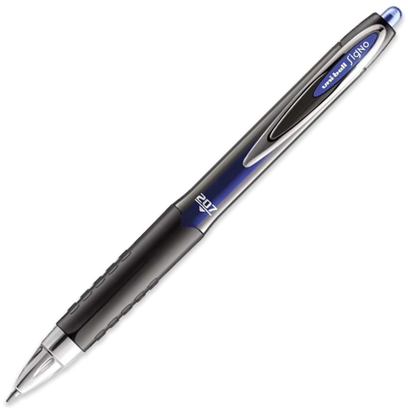 uni-ball Signo UMN-207 Retractable Gel Rollerball Pen - Black, Blue