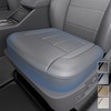 A-Premium Medium Slate Gray Leather Car Seat Cover Protector for