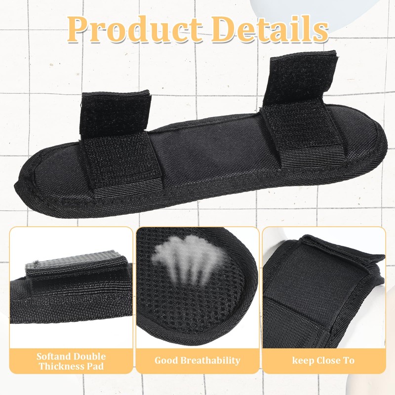 LXUEJIE 2 Pack Black Shoulder Strap Pad, Breathable & Lightweight