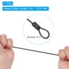 TOP-VIGOR Security Steel Cable with 4 Digit Combination Lock, 6.5Ft