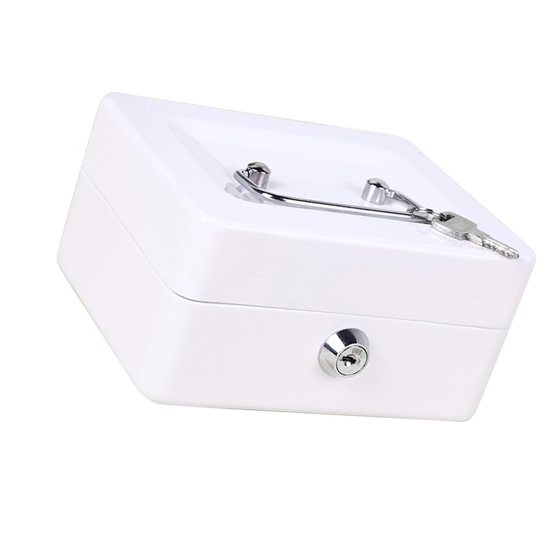 Metal Tool Storage Box Multi Grids Flip Open Type Portable