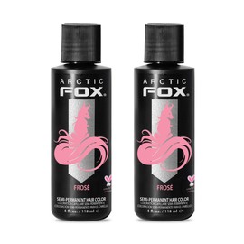 Arctic Fox Semi-Permanent Hair Dye, Vegan & Cruelty-Free, Pastel Pink Frosé, Ammonia-Free, Conditioning Color for All Hair Types, Long Lasting, 4 Fl Oz (Pack of 2)