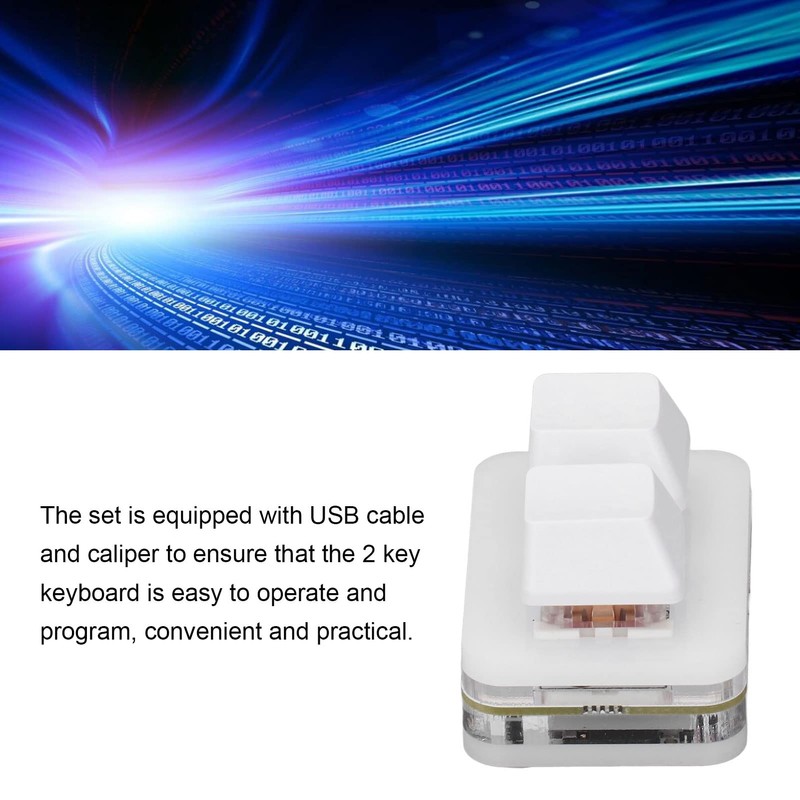 2 Key Keyboard Red Switch Mechanical Gaming Keypad 2 Keys