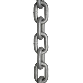 KingChain 559881 1/4-inch x 25 ft. Galvanized Steel Proof Tested Coil Chain with 1300 lb. Safe Working Load, Grade 30, General Purpose Chain