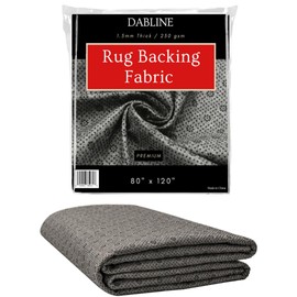 DABLINE 80" x 120" Non Slip Rug Pad for Tufting and Rug Making, Thick and Grippy Backing Fabric