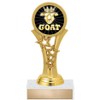 Crown Awards 6.25" G.O.A.T. Gold Starbeam Trophy, 20 Pack