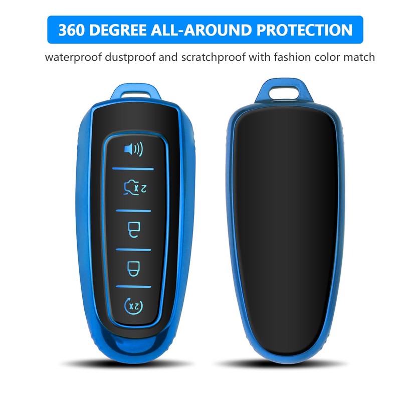 QBUC for Ford Key fob Cover,Soft TPU Car Key Case