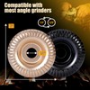 BLEKOO 5PC Angle Grinder Wood Carving Disc Set, 4" &