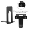 Book Ends, Heavy Duty Bookends for Shelves, Anti-slip Base, Black,