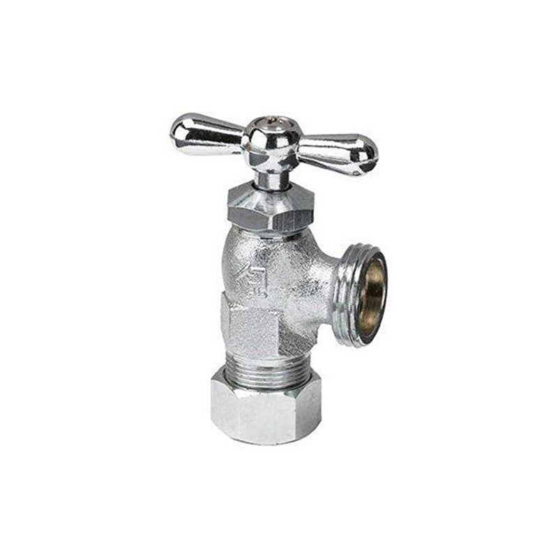 Homewerks VWMFRTD3B Washing Machine Valve, Compression, Brass, 1/2-Inch