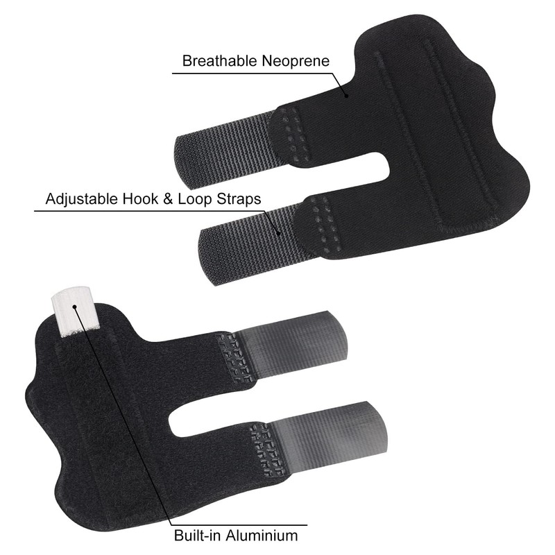supregear Finger Splint, Pack of 4 Adjustable Reusable Trigger Finger