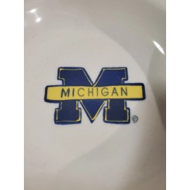 HARTSTONE POTTERY MICHIGAN COLLEGE M LOGO SALAD BOWL
