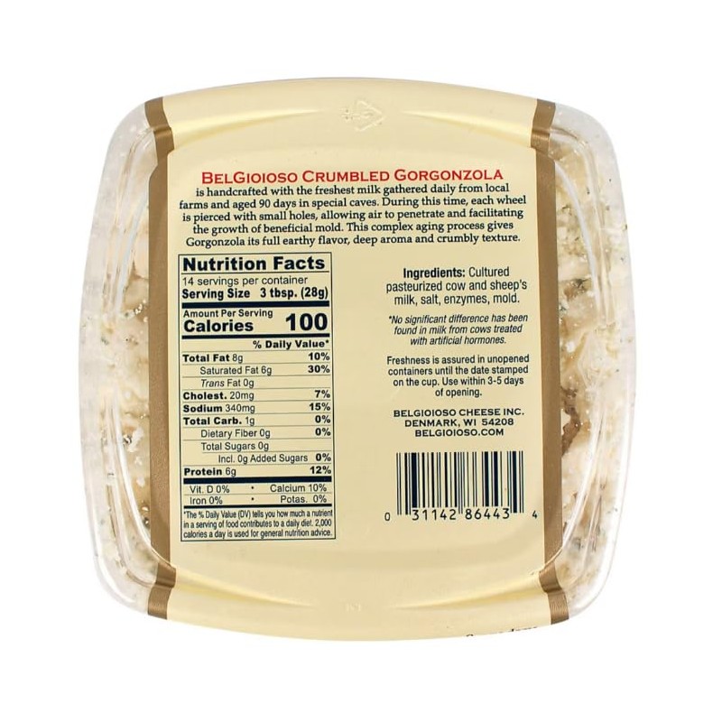 Belgioioso Crumbly Gorganzola, 14 oz
