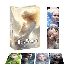 Holy Woman, Love Oracle Cards, Twin Flame Message Oracle Cards, Revealing The Hidden Truth, Desires, Darkness, and Any Divine Intervention That You May Have in Connection with, Oracle Cards