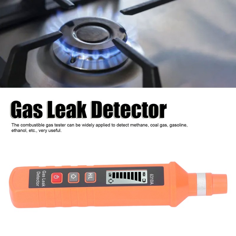 Gas Leak Detector LCD Digital Display 300‑10000PPM Combustible Gas Tester