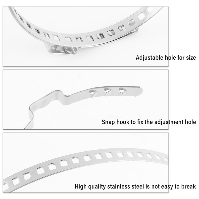 10PCS CV Boot Clamps Kit,Stainless Steel CV Axle Boot Clamp