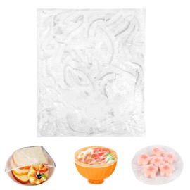 Food plastic preservation sleeve, 100 stretchable bowl cover tableware cover, can be used for dough, cooked food or vegetables and fruits, can effectively prevent ash layer, keep food fresh