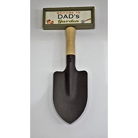 tlm wholesale Welcome to Dad's garden hanging shovel sign
