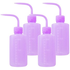 HTOBRIC Pack of 4 250 ml Plastic Squeeze Bottles, Purple: Tattoo Wash, Laboratory, Barber, Plant Watering