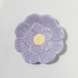 Jewelry Dish Tray, Ring Dish, Ceramic Trinket Tray, Key Bowl, Decorative Plate, for Friends Sisters Daughter Mother (JewelryTray-Purple)