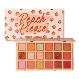 Tintark Peach Please 18 Colour Eyeshadow Palette for Beauty - Eyeshadow Cosmetics with Matte Metallic Sparkle Shimmer Pink & Highlighter Eye Makeup for Girls & Powder Eye Shadow Pallet