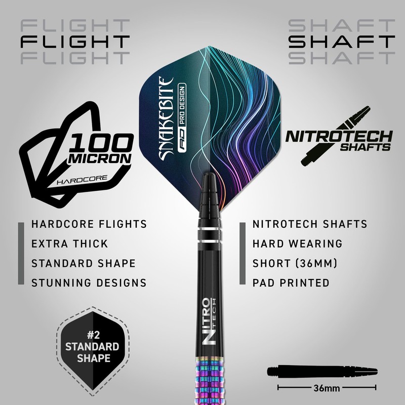 RED DRAGON Darts - Professional Player - Peter Wright Snakebite