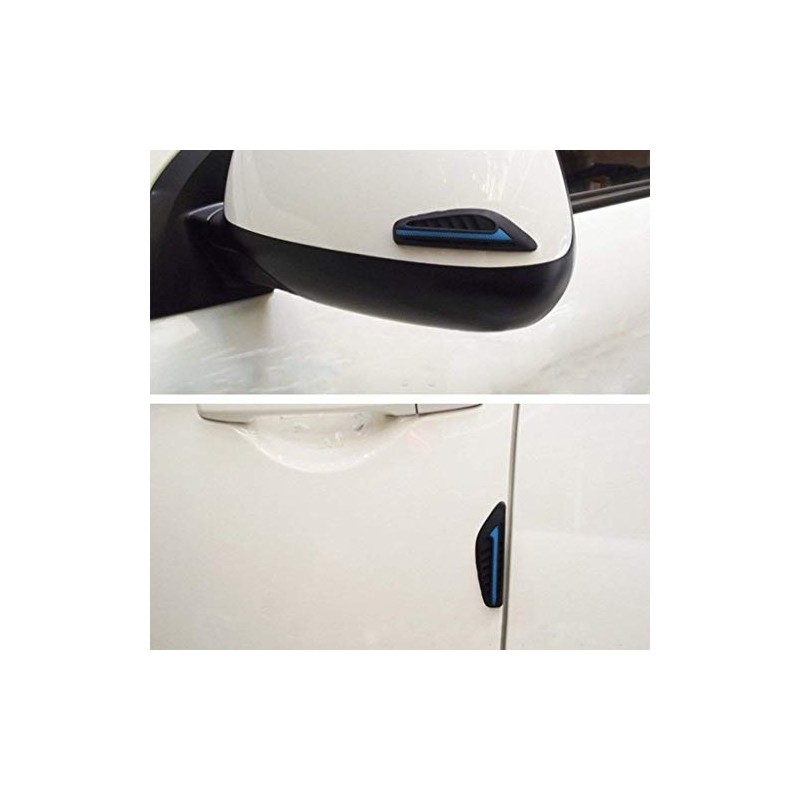 4 x Car Black Red Rubber Door Edge Protector Door