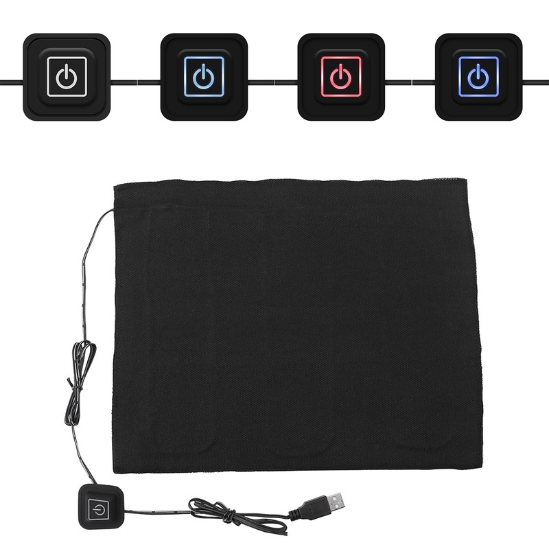 DC 5V 3‑Shift USB Electric Cloth Heater Pad Heating Element