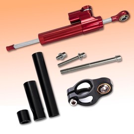 DOF DF-GT08 Electric Scooter Steering Damper and Stablizer,DF-GT08 Series E-Scooter Parts and Accessories, Fast Speed Dual Motor Off Road Electric Scooter Parts & Accessories (Red)