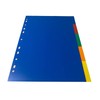 A4 5 Part Polypropylene Dividers with Index Cover