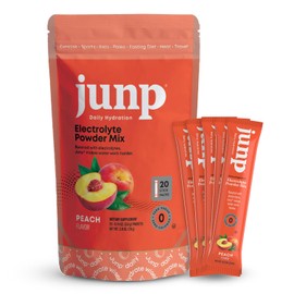JUNP Sugar Free Electrolytes Powder Packets for Water Instant Hydration Packets with Salt & Potassium, Zero Calorie, No Carbs No Sugar Electrolyte Drink Mix Sticks, Keto Friendly, Juicy Peach 20 Pack