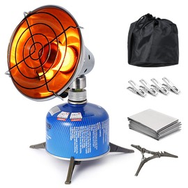 Lixada Portable Gas Camping Heater - Lightweight With Blanket and 4 Clips - Outdoor Warmer Heating Stove