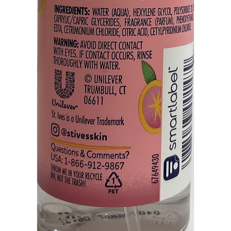 St. Ives Grapefruit Scent Facial Mist 4.23 fl oz, pack