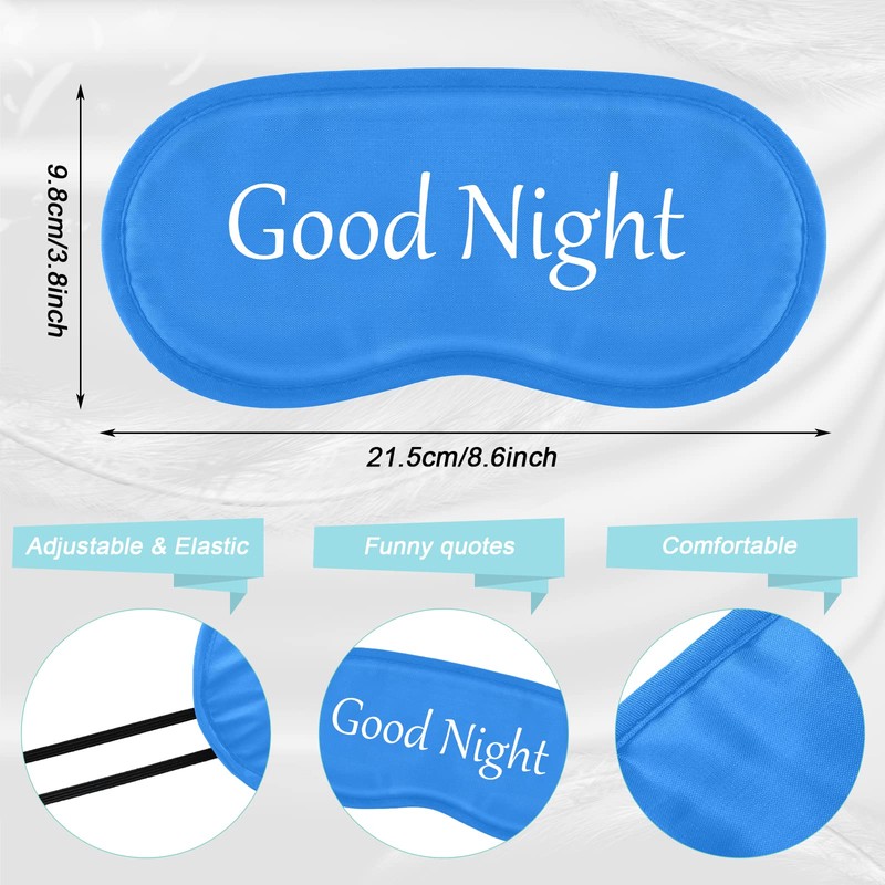 Eurzom 20 Pieces Funny Eye Sleeping Mask Bulk with Adjustable
