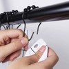 Ulable 24 Pack Shower Curtain Hooks Rings Roller Balls Shower