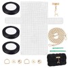 CHGCRAFT Crochet Bags Accessories Mesh Canvas Kit Canvas Clear Plastic