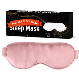 Sleep Mask for Women Men with Cooling Gel, Pink