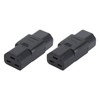 2Pcs IEC320 C14 to IEC320 C21 Power Adapter IEC320 C14