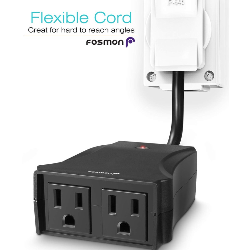 Fosmon Remote Control Outlet Waterproof Outdoor, Wireless Light Switch