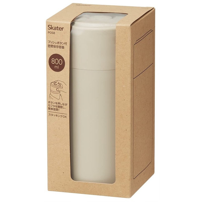 Skater POS8-A Push-Button Sealed Storage Container, 28.1 fl oz (800