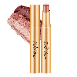 ZAIDOC 3 Color Eyeshadow Stick, Long Lasting & Waterproof Creamy Eye Shadow, with Vitamin E Makeup for Day & Night Look, caffeine orange, 1.13 Oz (Glittering rose)