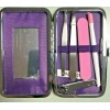 Modella Manicure Pedicure 5 pc Nail Set Travel Carrying Case