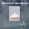 KUSNUG Goose Feather Down Comforter Queen Size, White All Season