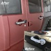 Bolaxin Side Door Handle Covers+Push Button Knobs Covers Parts Trim
