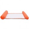 Inflatable Hammock Tube Pool Float - Foldable Mesh Water Lounge Chair Swimming Ring 23 130*70/Orange Red 5ea