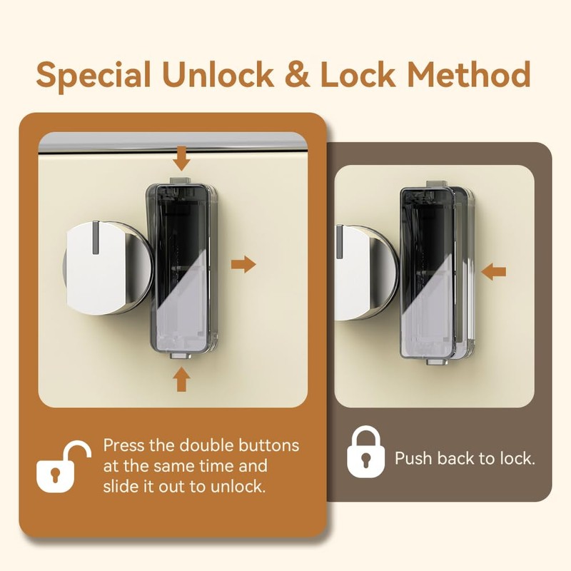 EUDEMON 5 Pack Baby Safety Gas Stove Knob Locks,Childproof Lock