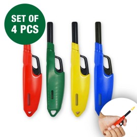 GEI G.E.I. Cig-A-Que Lighter 4pcs, Multipurpose Lighters, Ergonomic Lighter