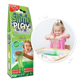 Slime Play Green from Zimpli Kids, Magically turns water into gooey, colourful slime, Party Bag Favours, Sensory Toy For Pretend Play, Birthday Present for Children, Certified Biodegradable Toy